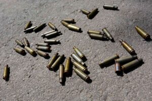 picture is of neglected bullets that were not properly disposed of.